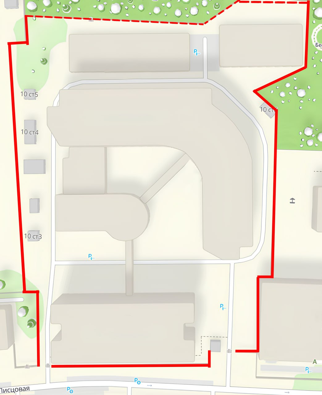 Территория парковки